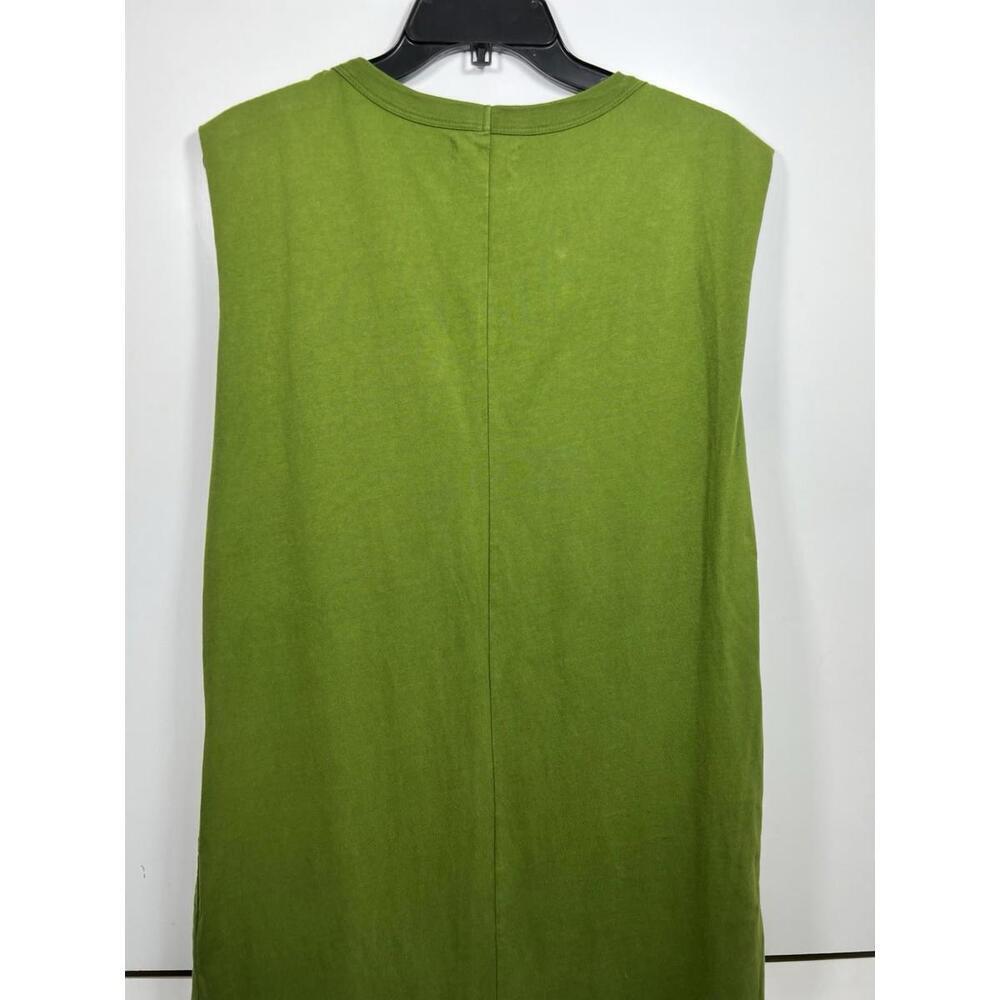 VELVET By Graham & Spencer Cotton Sleeveless Midi Dress Size Small Grass Green - Picture 7 of 9